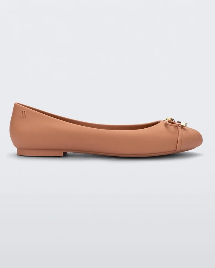 Brown Doll V Ballet Flat - Dark Beige - Image 4