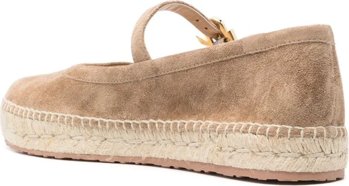 Brown Elda Suede Espadrilles - Image 3