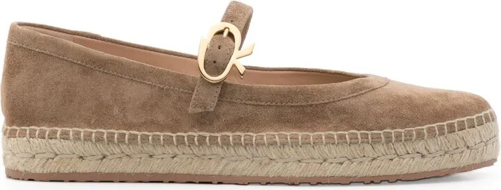 Brown Elda Suede Espadrilles