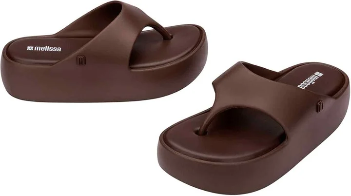 Brown Free Platform Thong - Bronze - Image 2