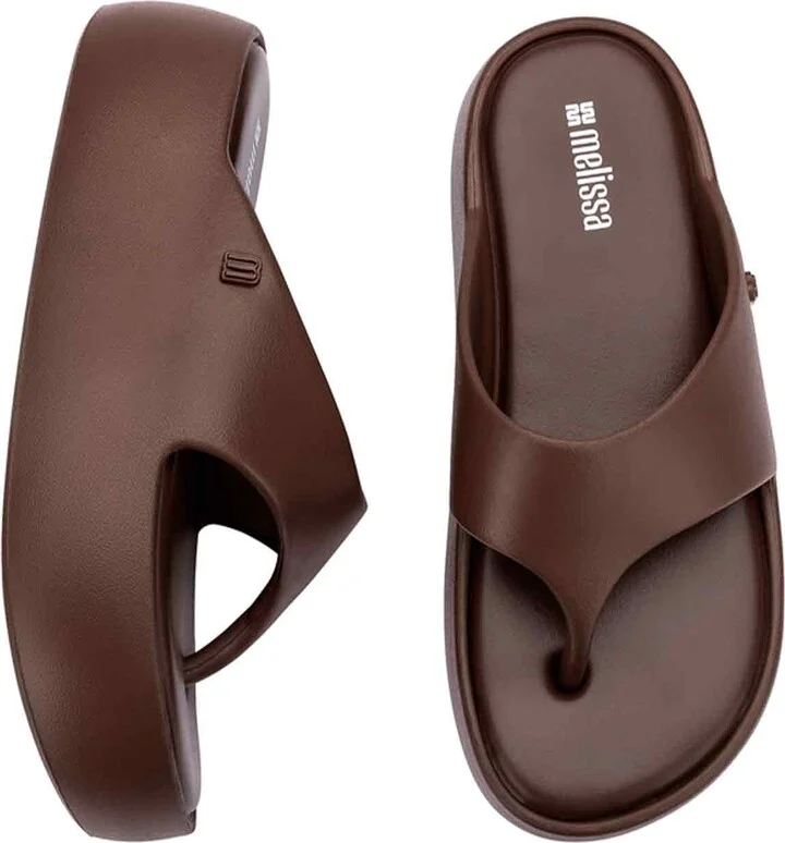 Brown Free Platform Thong - Bronze - Image 3