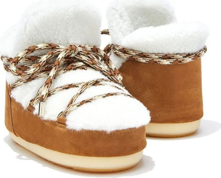 Brown LAB69 Icon Shearling Pumps - Image 2