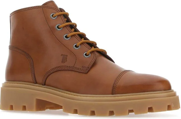 Brown Leather Ankle Boots - Image 2