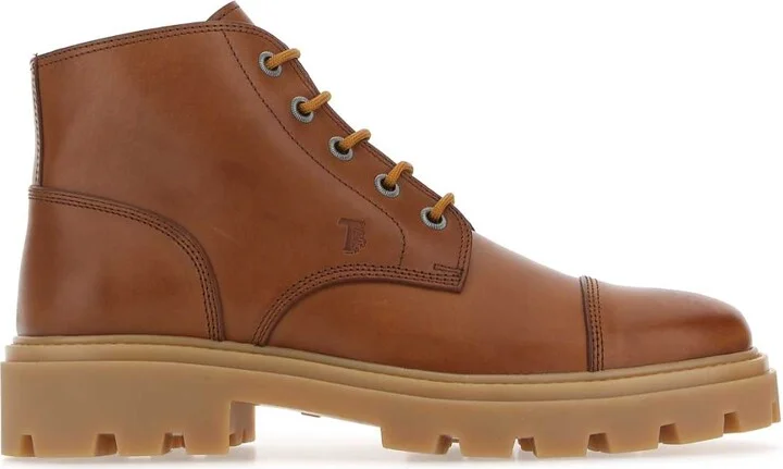 Brown Leather Ankle Boots
