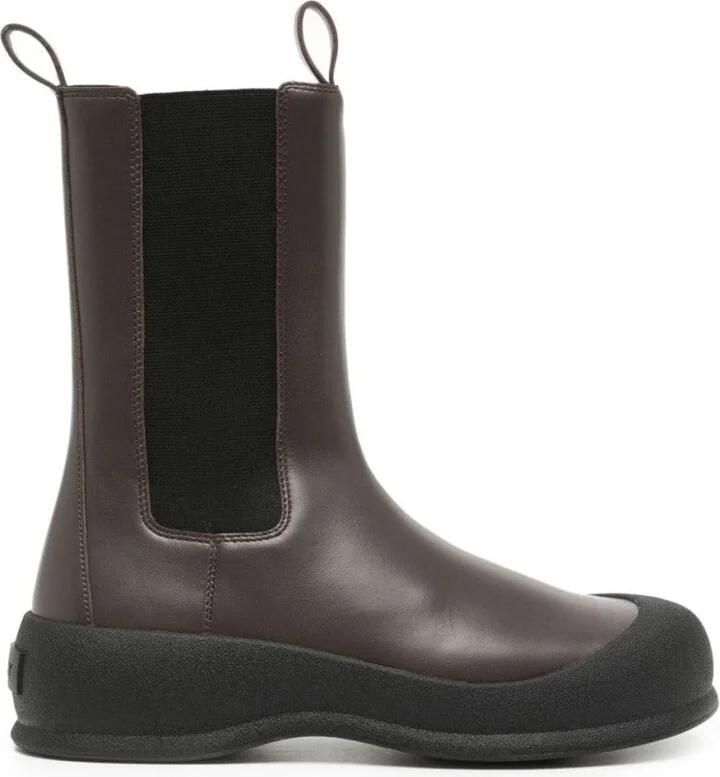 Brown Leather Ankle Boots