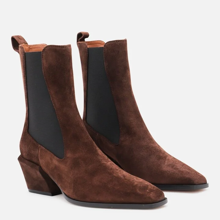 Brown Leather Bettina Boots - Image 2