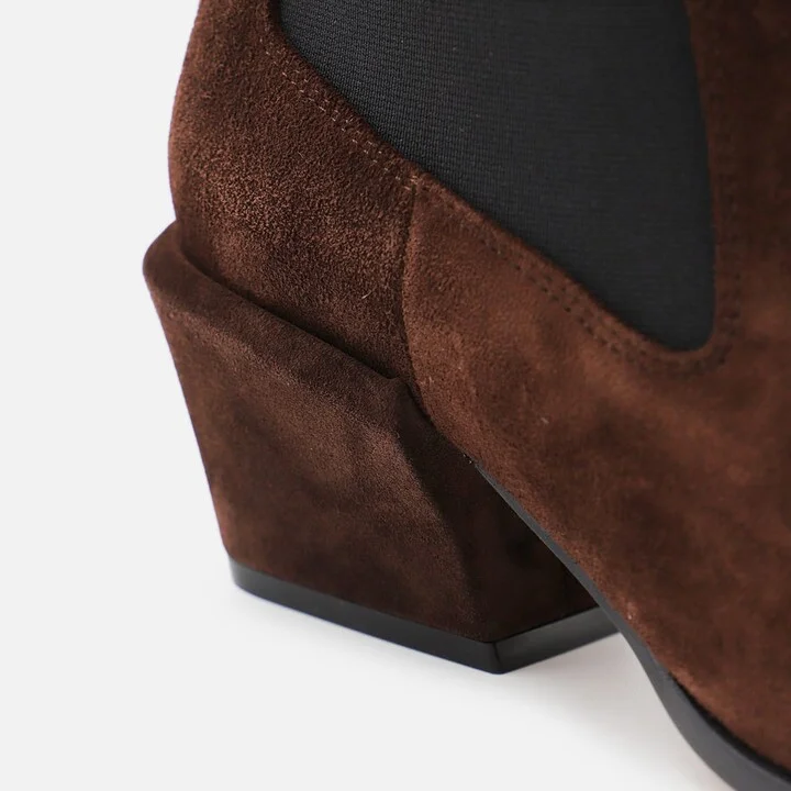 Brown Leather Bettina Boots - Image 4