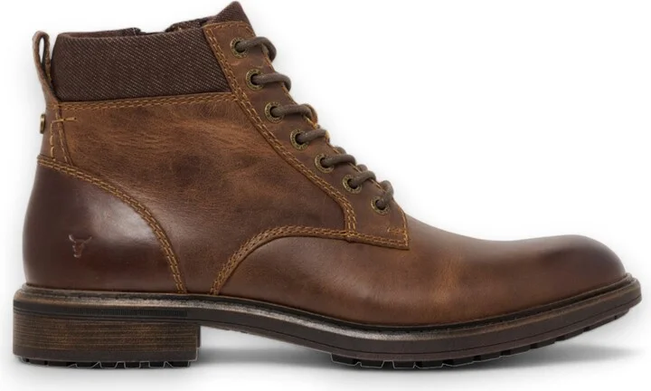 Brown Leather Casual Chelsea Boots - Beau