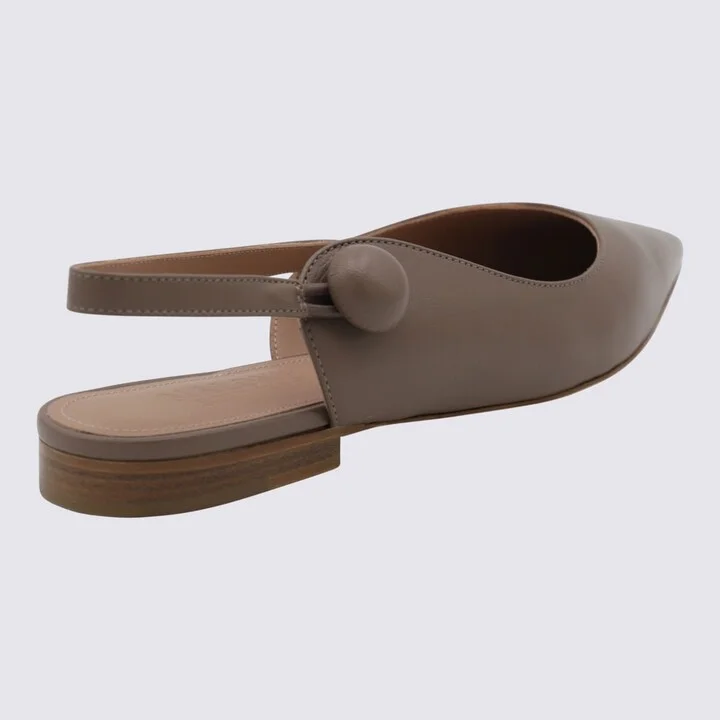Brown Leather Flats - Image 2