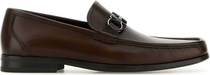 Brown Leather Grandioso Loafers