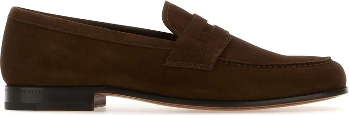Brown leather Heswall loafers