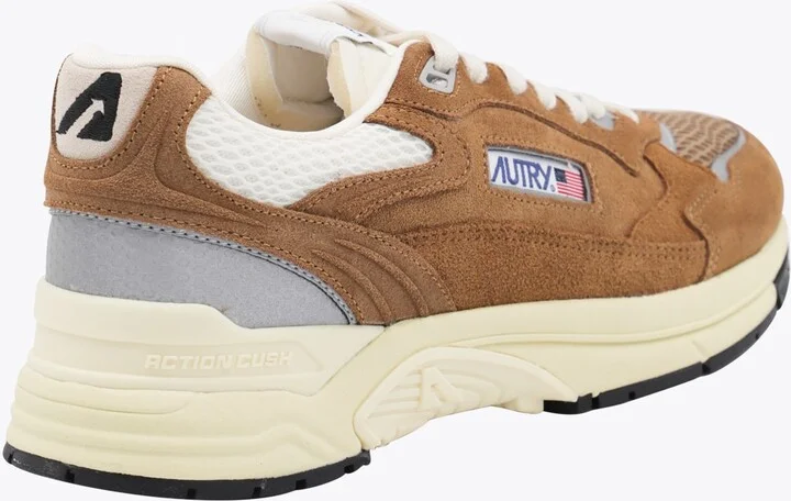 Brown Leather Hyperway Sneakers - Image 3