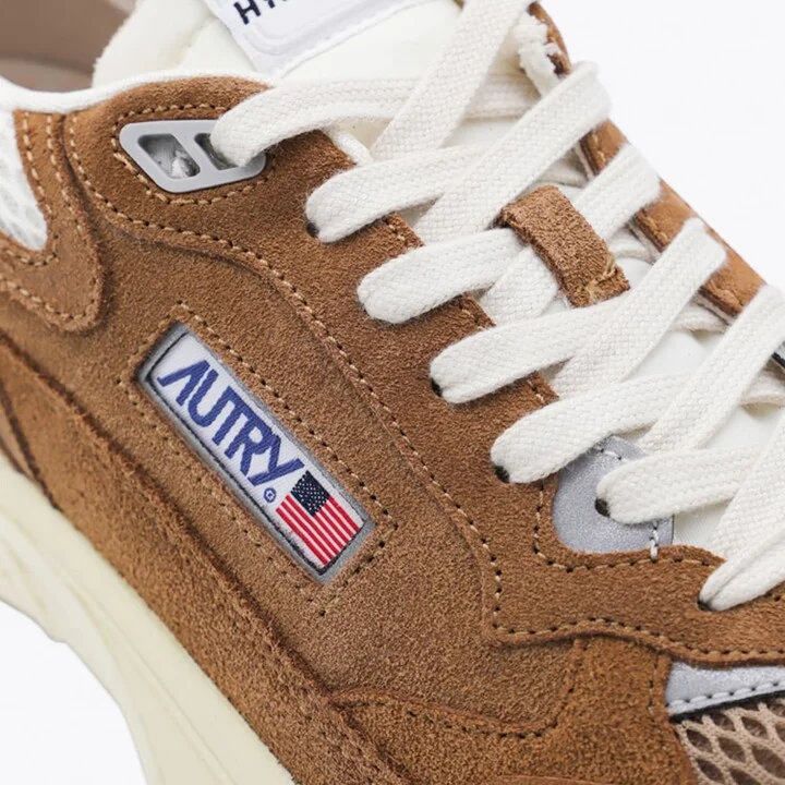 Brown Leather Hyperway Sneakers - Image 4