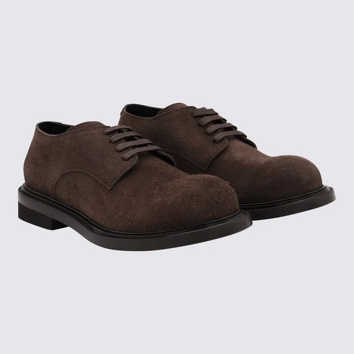 Brown Leather Lace Up Shoes - Image 2