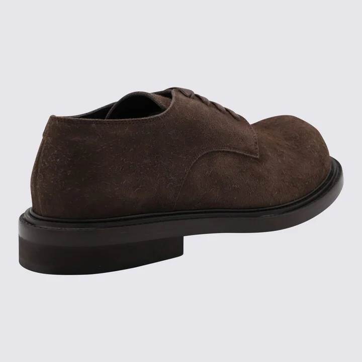 Brown Leather Lace Up Shoes - Image 3