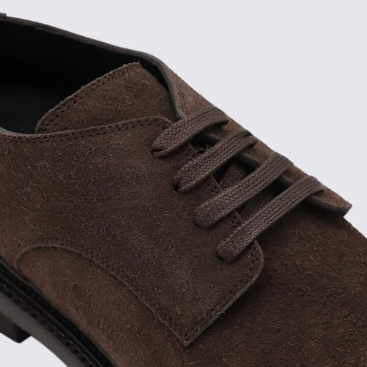 Brown Leather Lace Up Shoes - Image 4