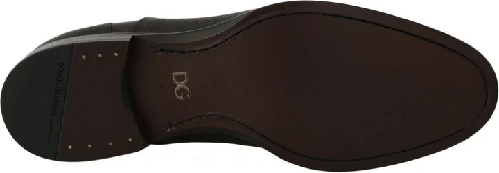 Brown Leather Laceups Dress Mens Men's Shoes - Image 6