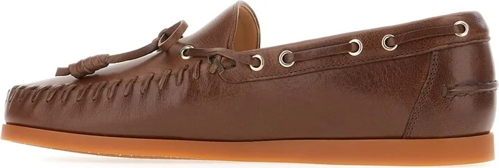 Brown Leather Loafers - Image 3