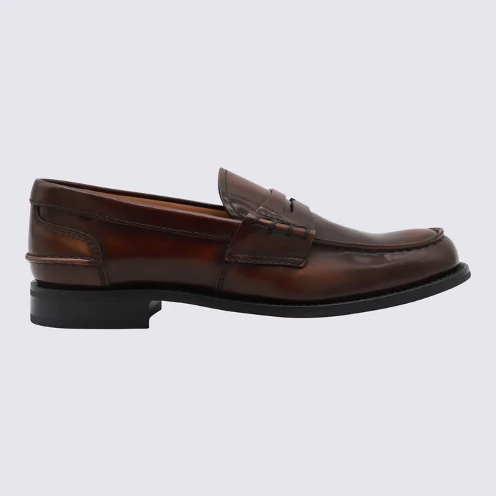 Brown Leather Loafers