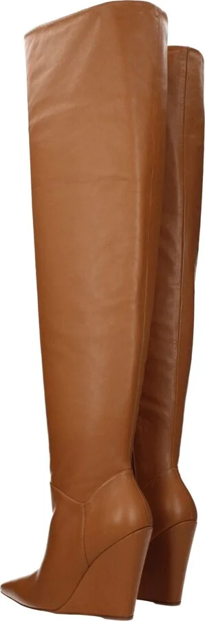 Brown Leather Over The Women's Knee - Image 4
