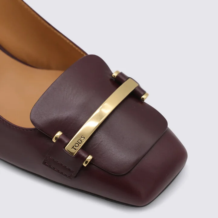 Brown Leather Pumps - Image 4