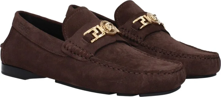 Brown Leather Slip-On Men's Loafers - Image 2