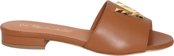 Brown Leather Slippers