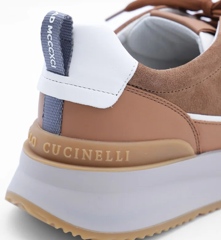 Brown Leather Sneakers - Image 4