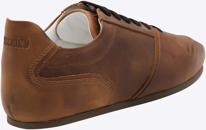 Brown Leather Sneakers - Image 3