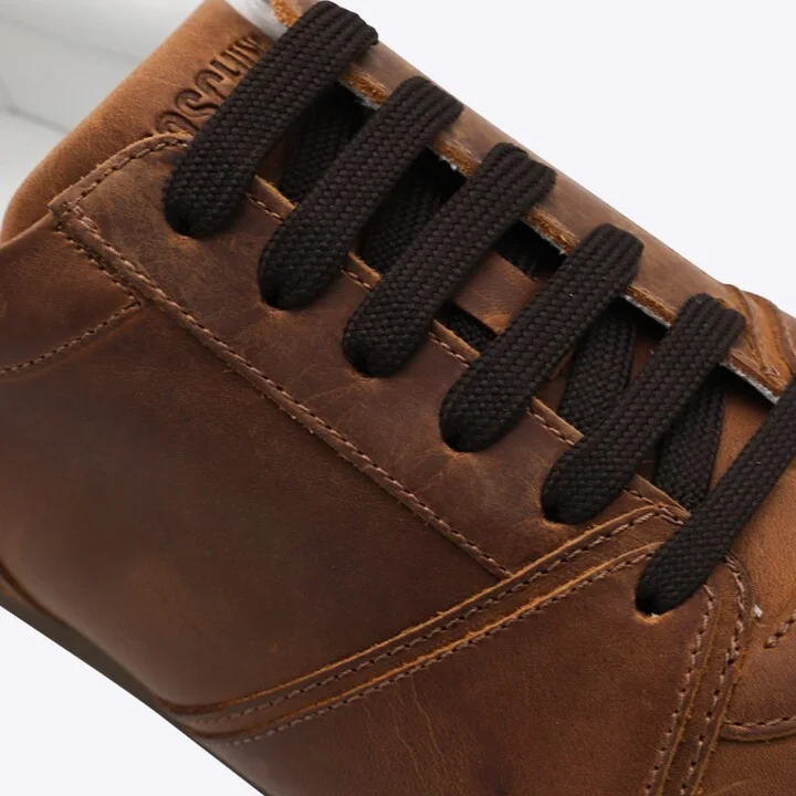 Brown Leather Sneakers - Image 4