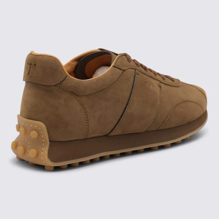 Brown Leather Sneakers - Image 3