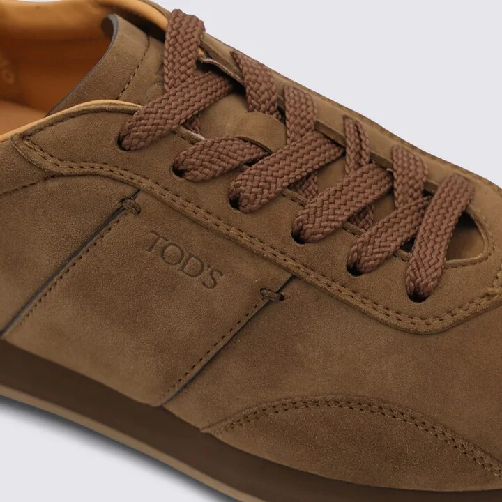 Brown Leather Sneakers - Image 4
