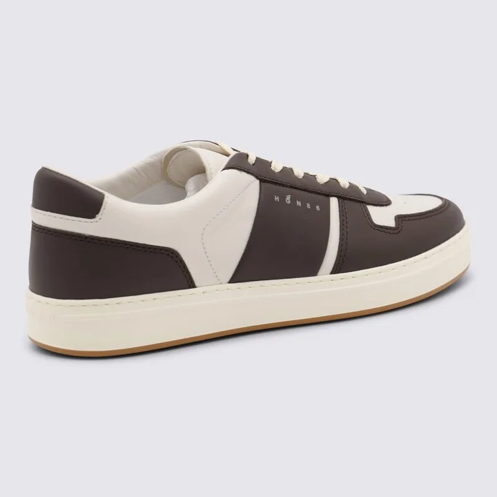 Brown Leather Sneakers - Image 3