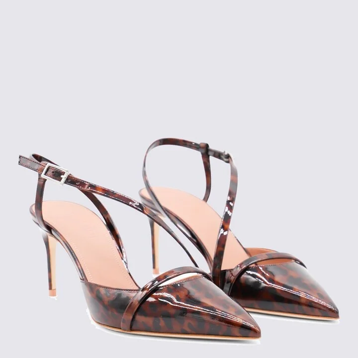 Brown Leather Valeria 70-7 Pumps - Image 3
