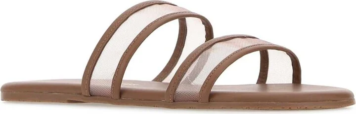 Brown Leather Viv Slippers - Image 2