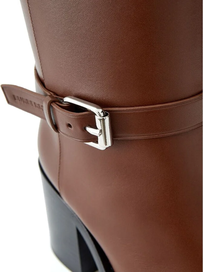 Brown Leather Women's Boot - Image 5