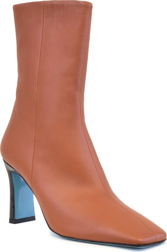 Brown Lettera In Faggio Parmasoft T Moro Vernice Heel - Image 2