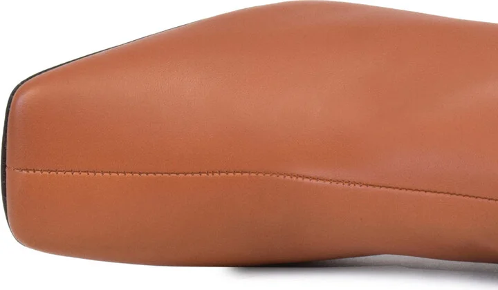 Brown Lettera In Faggio Parmasoft T Moro Vernice Heel - Image 3