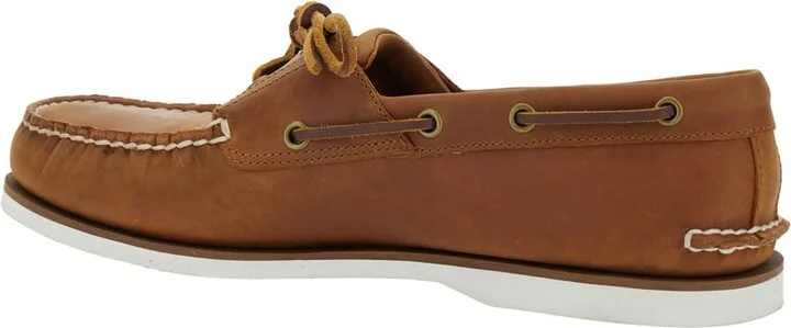 Brown Loafers With Bow Detail On The Front And Embossed Logo On The Side In Leather Man - Image 3