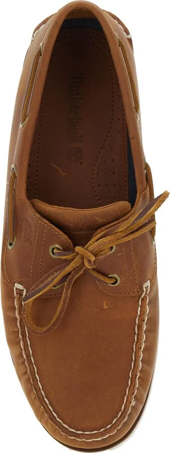 Brown Loafers With Bow Detail On The Front And Embossed Logo On The Side In Leather Man - Image 4