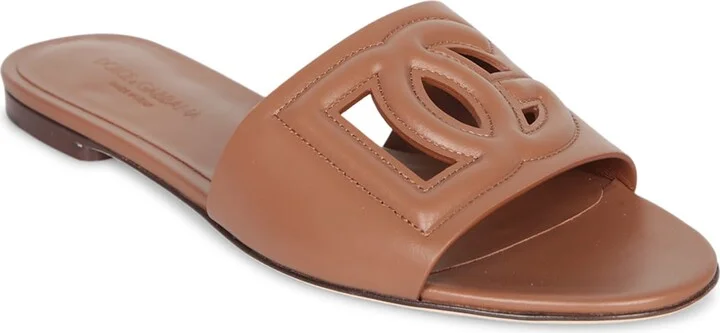 Brown Logo Slide Sandal - Image 2