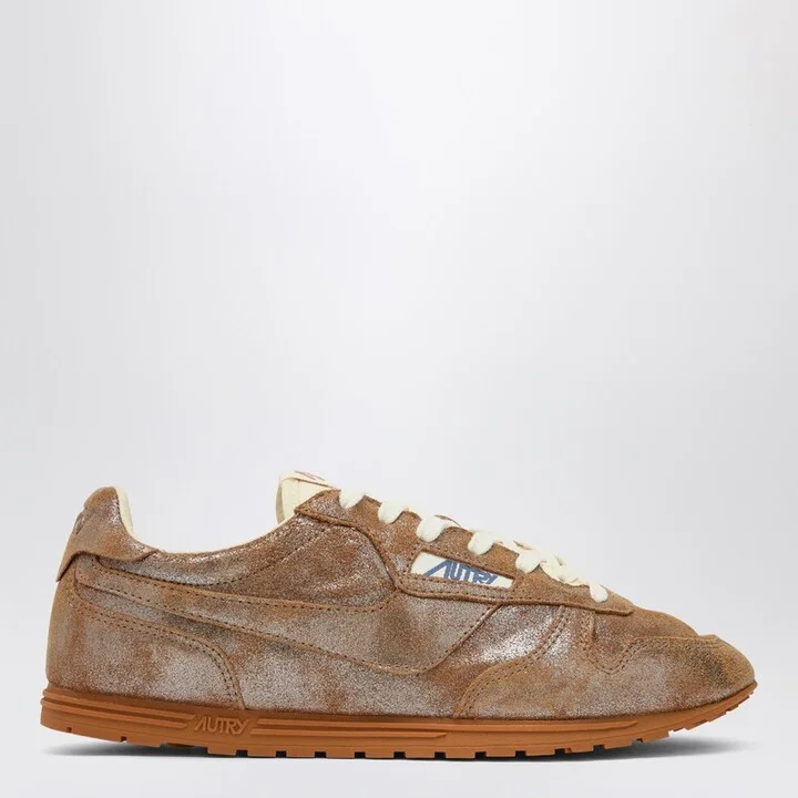 Brown/metallic ivory Windspin sneaker