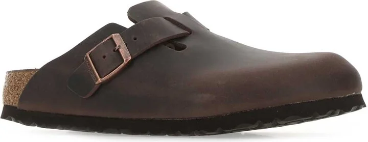 Brown Nabuk Boston Slippers - Image 2