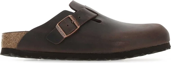 Brown Nabuk Boston Slippers