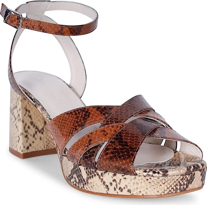 Brown / Neutrals Ellie New York Block Heels - Image 2