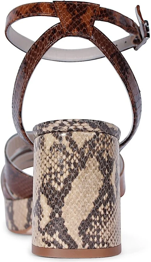 Brown / Neutrals Ellie New York Block Heels - Image 3
