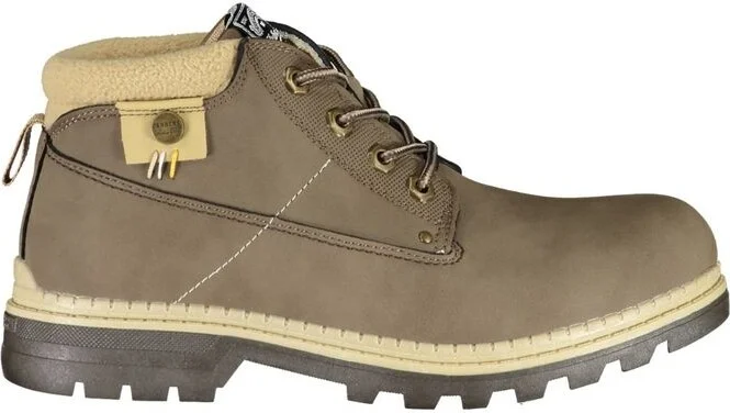 Brown Polyester Women's Boot