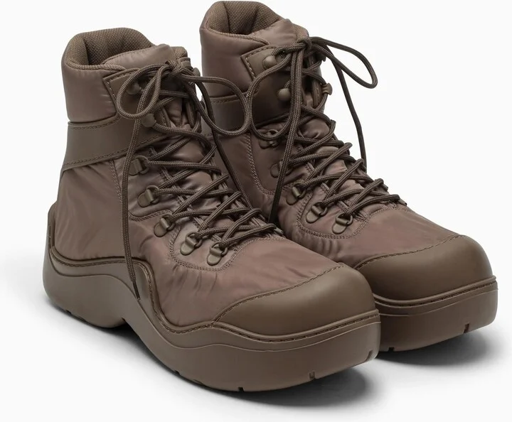 Brown Puddle Bomber Lace-up Boots