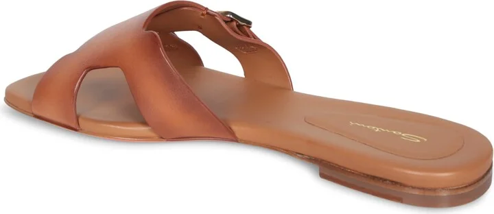 Brown Slide Buckles Sandals - Image 3