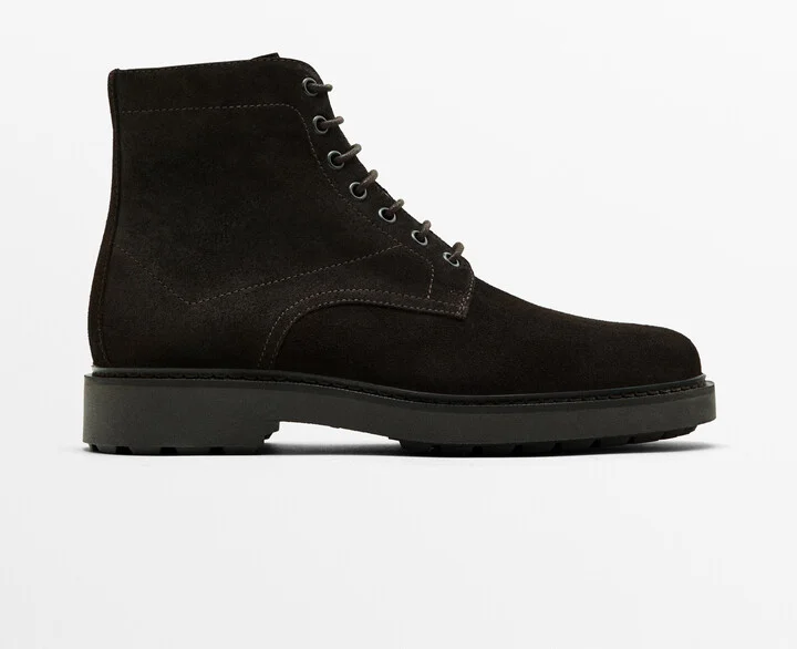 Brown Split Suede Boots - Image 2